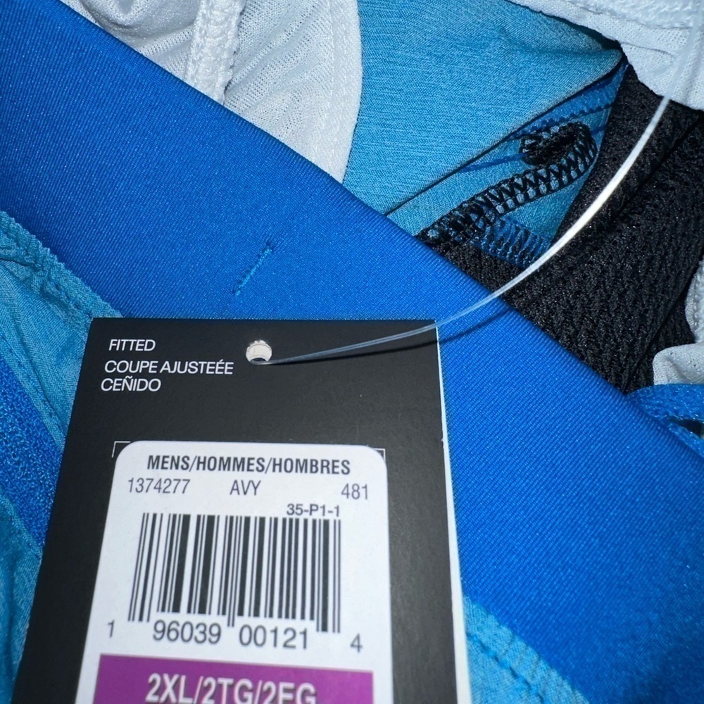 New Under Armour Men's Printed Running Shorts Blue size 2XL XXL - Picture 4 of 6